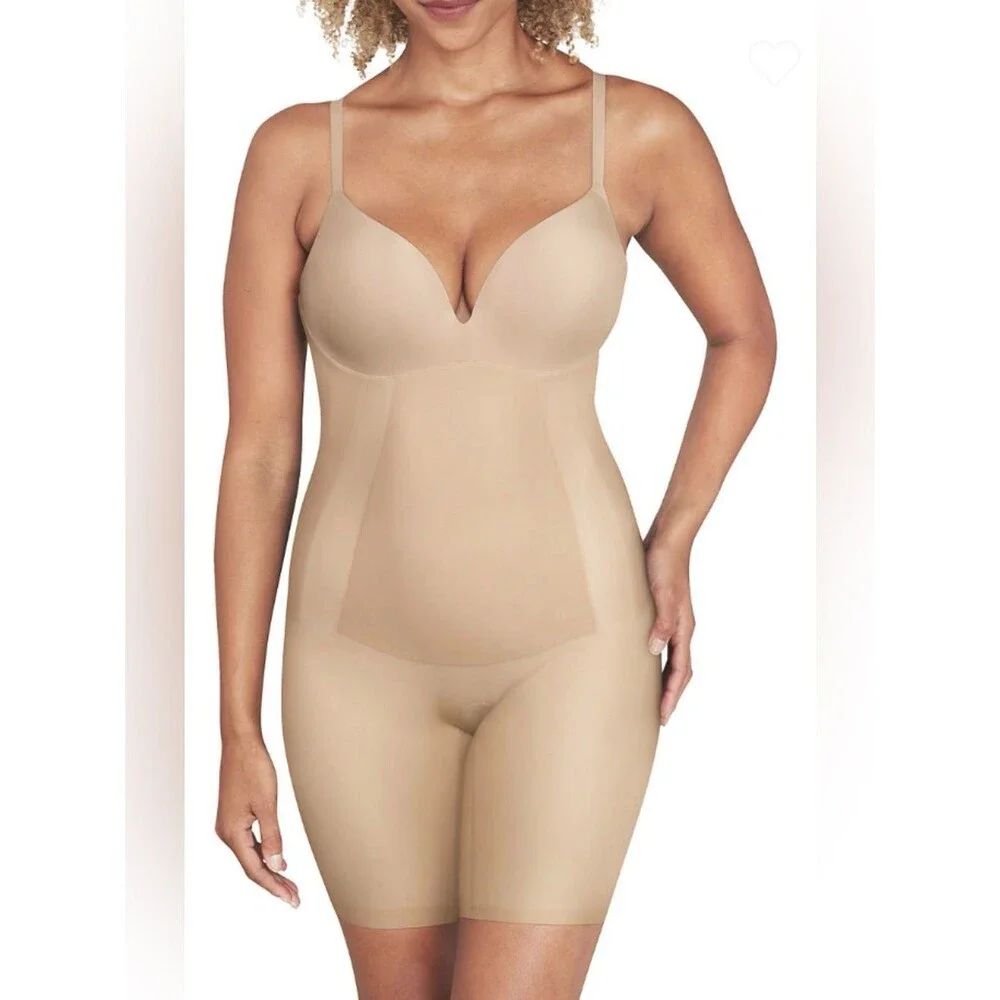 Maidenform Body Shapewear All-In-One Underwire Bodysuit 2X NWT Nude
